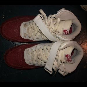 Nike Shoes - mens high tops white and red nike air forces Nike Shoes - mens high tops white and red nike air forces